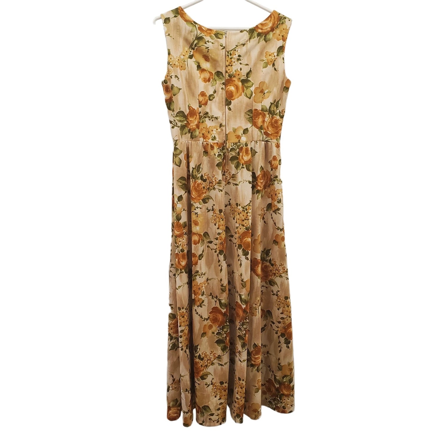 Vintage Handmade Floral Maxi Elegant Dress