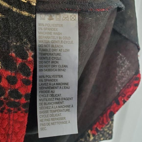 Tanjay Bold Print Crew Neck Blouse