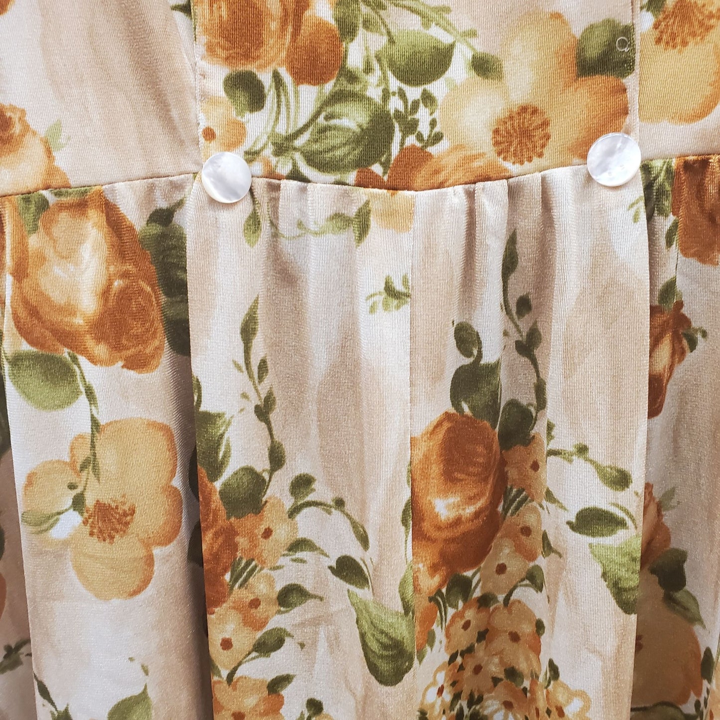 Vintage Handmade Floral Maxi Elegant Dress