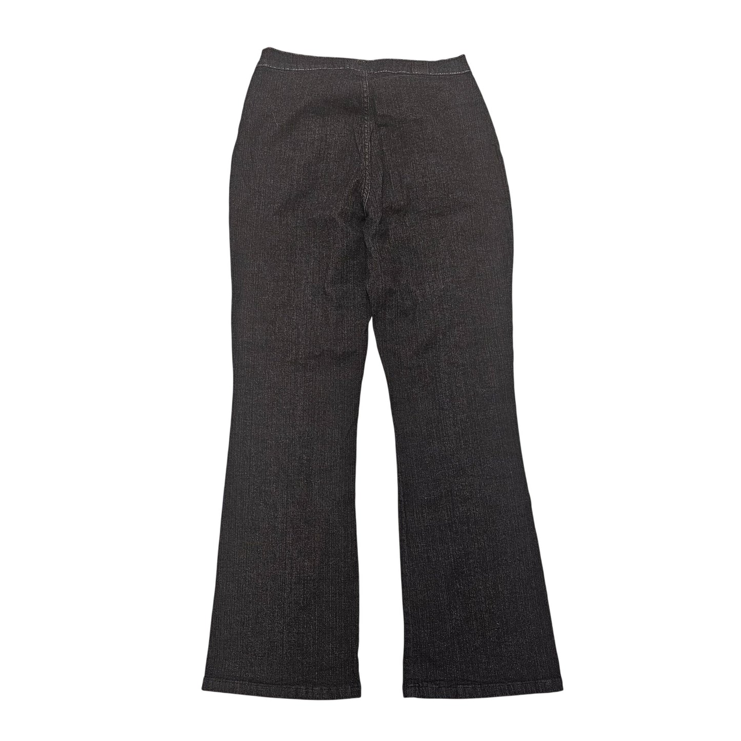 Vintage 1970s High-Waisted Dark wash Denim Jeans By Cybil & Marcy With Rhinestone Button Detail