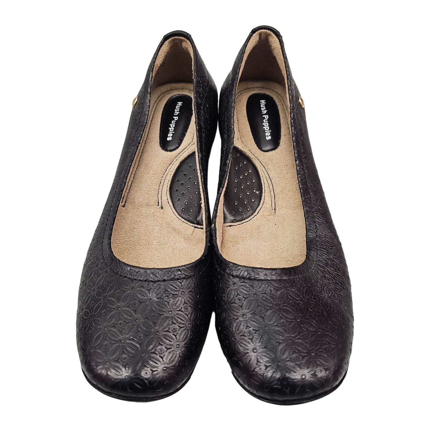 Hush Puppies Rachel Dandy Black Leather Women Shoes Size 8M