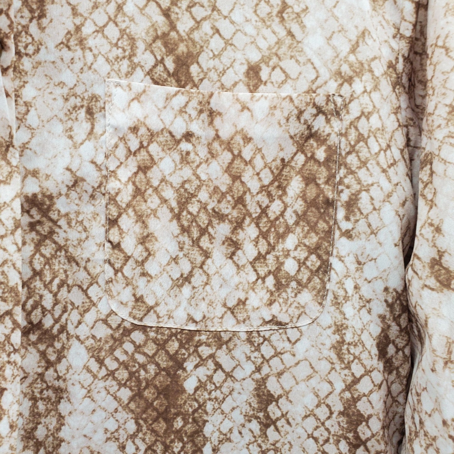 Vintage Haggar Button Up Snake Print Blouse