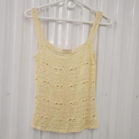 Anna Yu Handmade Garment Embroidery Tank Top