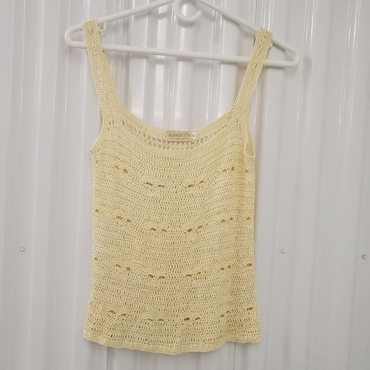 Anna Yu Handmade Garment Embroidery Tank Top