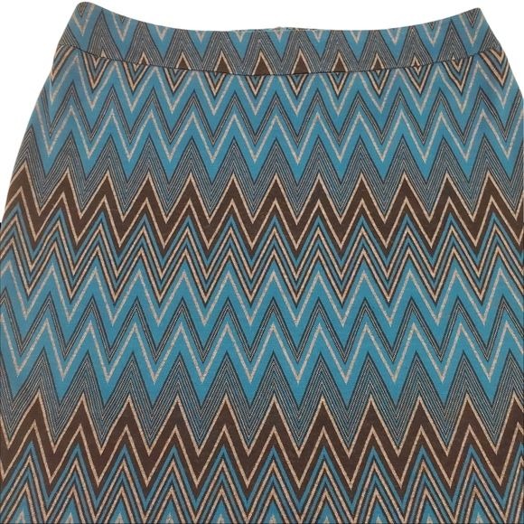 Sharagano Prism Detail Fitted Skirt