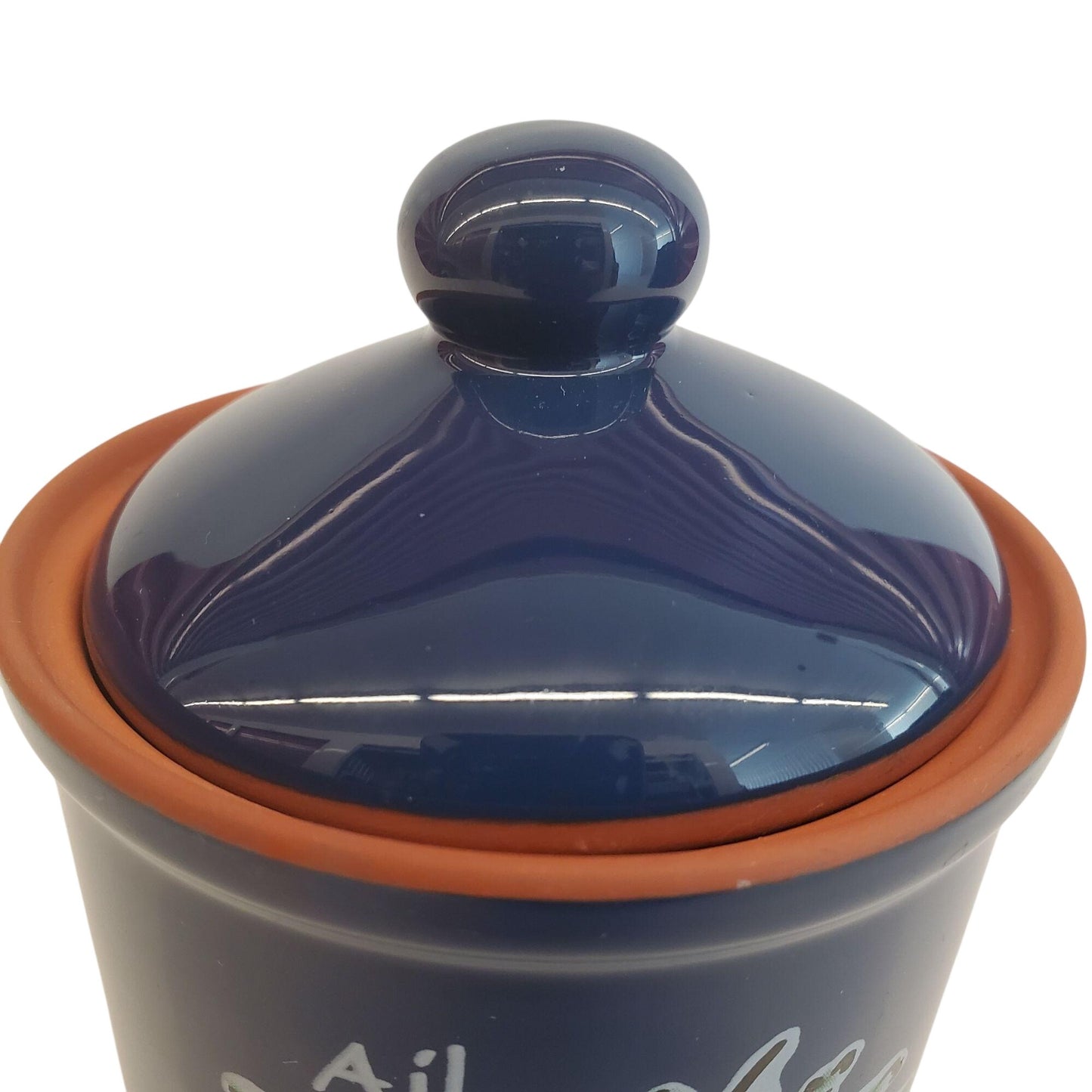 Stoneware garlic holder
