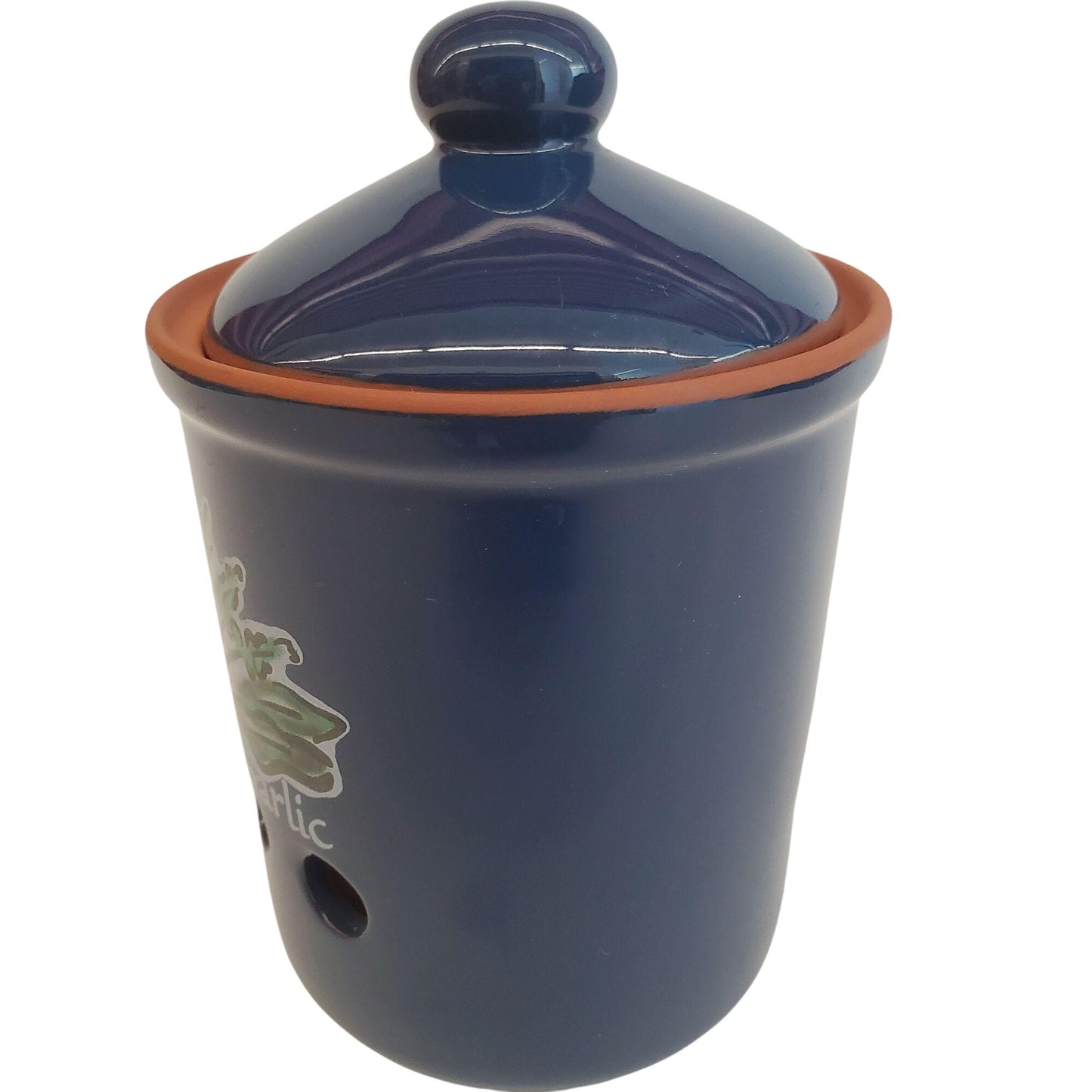 Stoneware garlic holder
