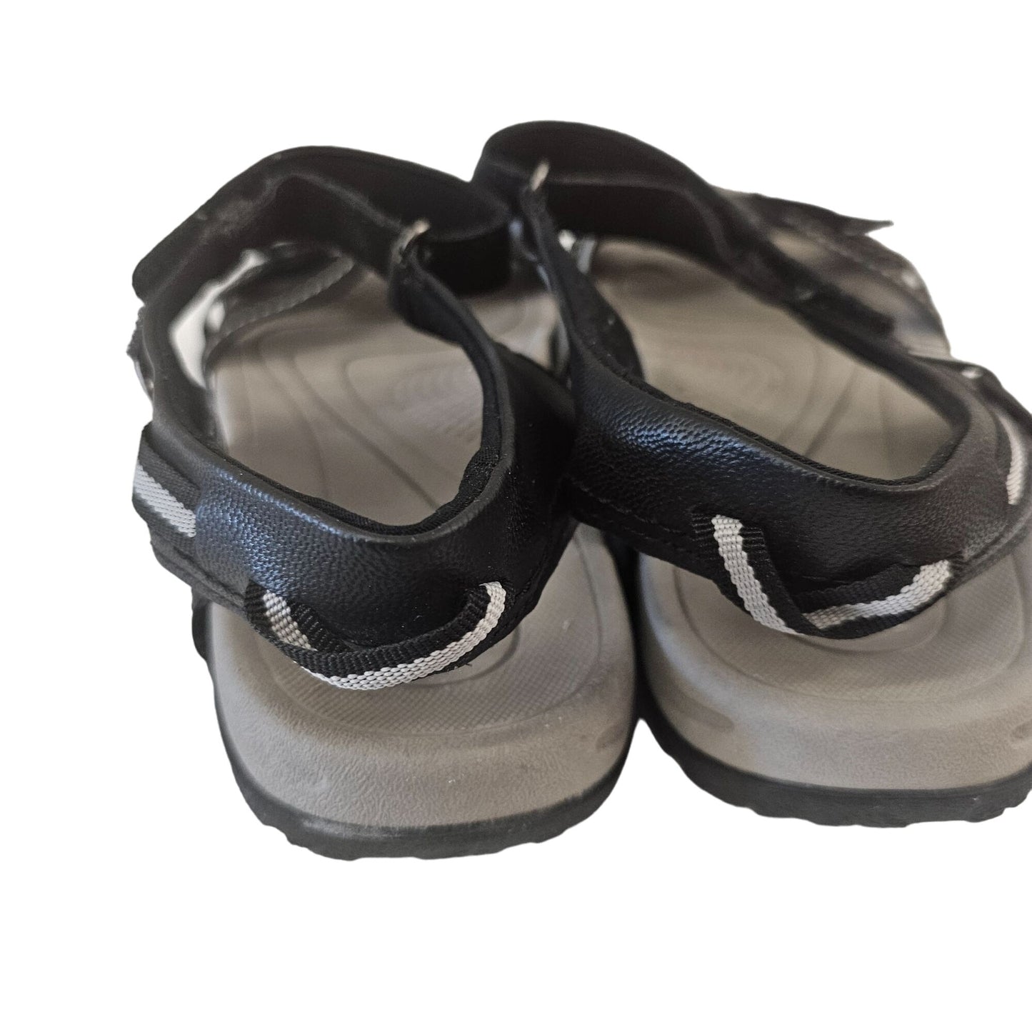 Earth Origins Women's Sport Sandals Size 8 Black & Gray Adjustable Straps Comfortable Footbed Casual & Outdoor Wear