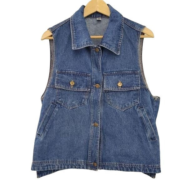 Vintage Hey Mora Fashions Classic Denim Jeans Vest