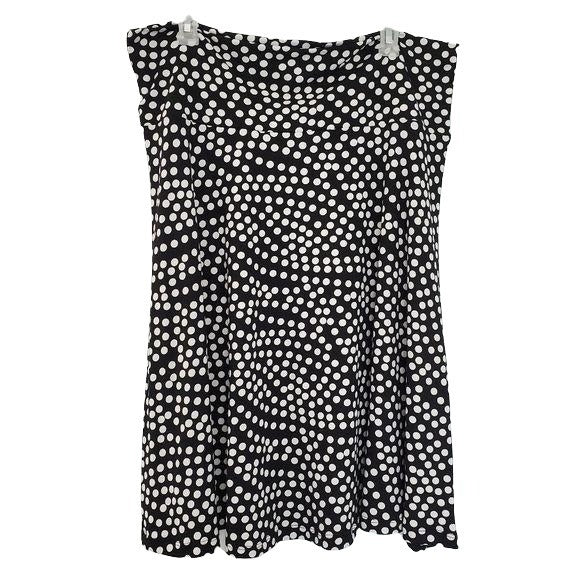 Popana Polka Dot Circle Stretchy Skirt