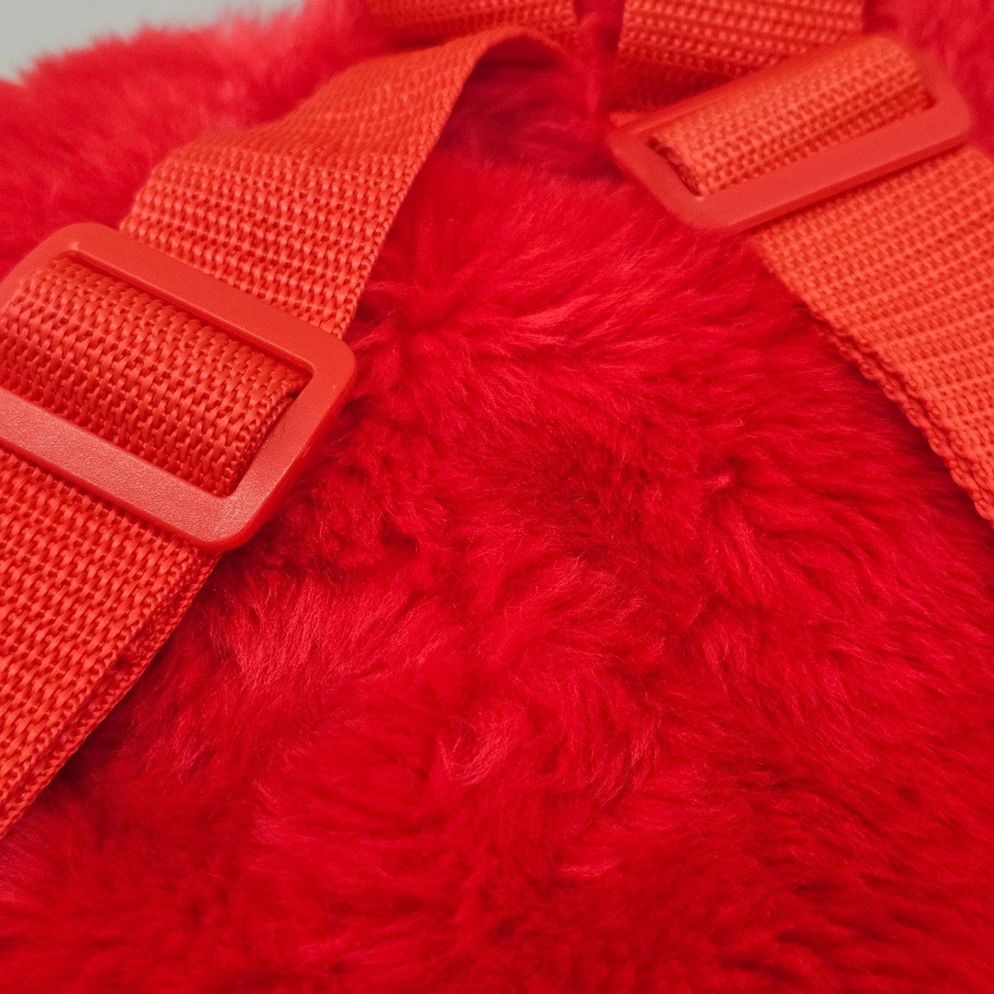 1997 Jim Henson Plush Elmo Backpack Knapsack With Adjustable Straps Red