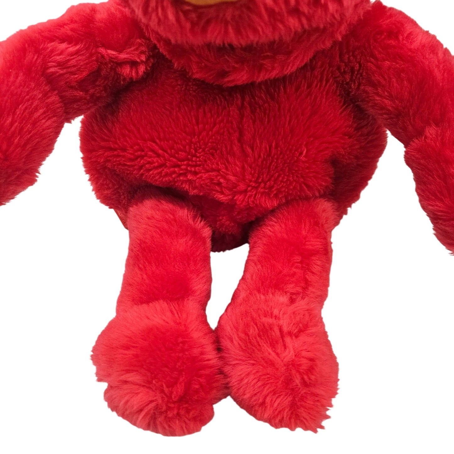1997 Jim Henson Plush Elmo Backpack Knapsack With Adjustable Straps Red