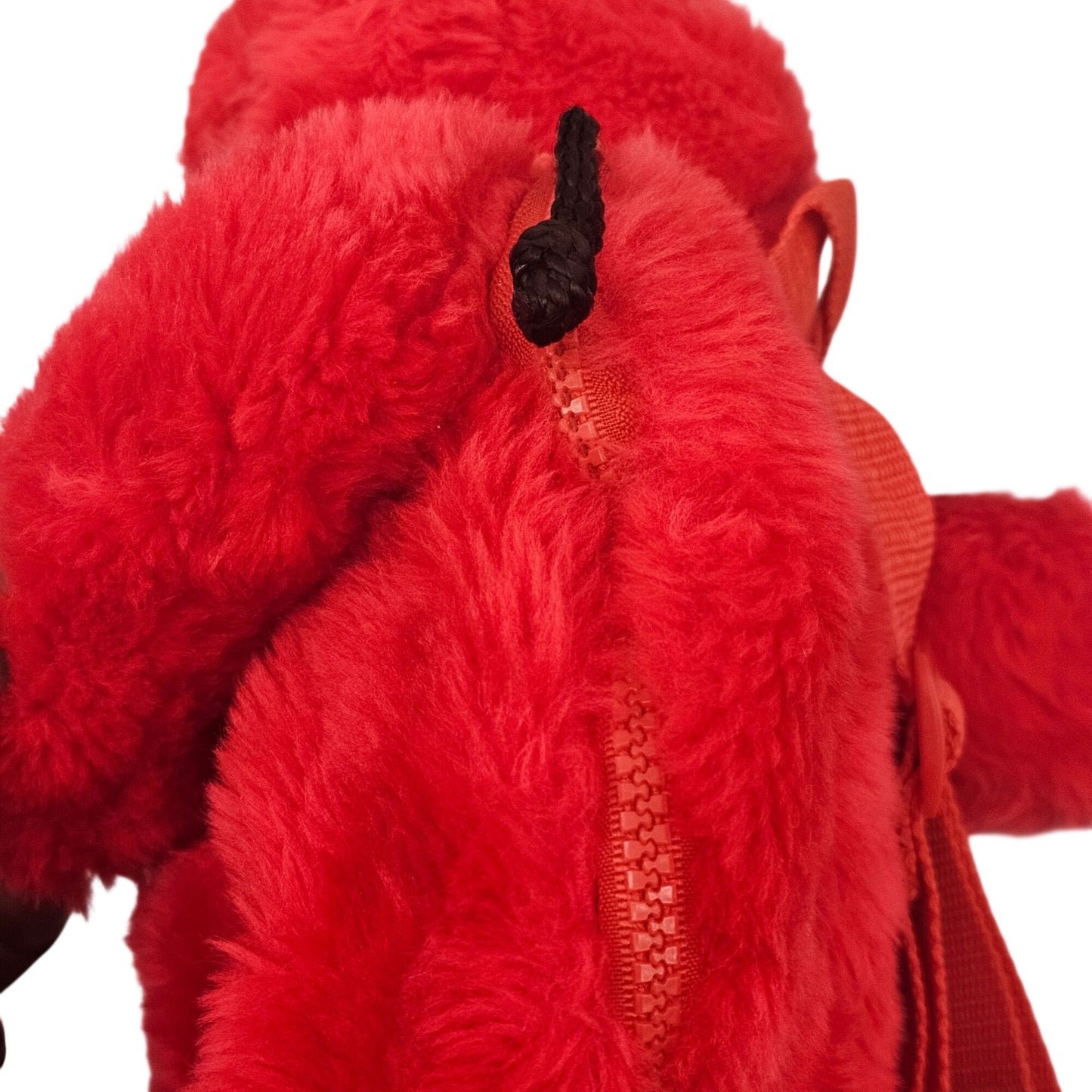 1997 Jim Henson Plush Elmo Backpack Knapsack With Adjustable Straps Red