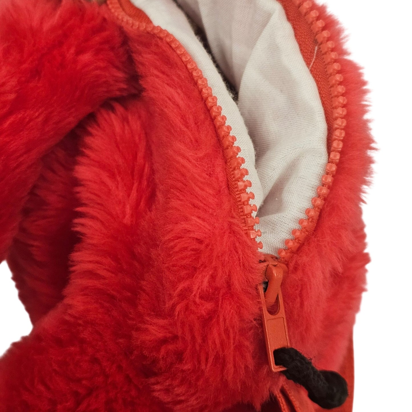 1997 Jim Henson Plush Elmo Backpack Knapsack With Adjustable Straps Red