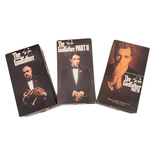 Vintage Paramount The Godfather Triology on VHS