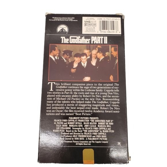 Vintage Paramount The Godfather Triology on VHS