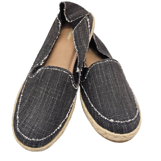 Hush Puppies Cassie Kelli Slip-On Dark Espadrille Loafers Women Size 8M