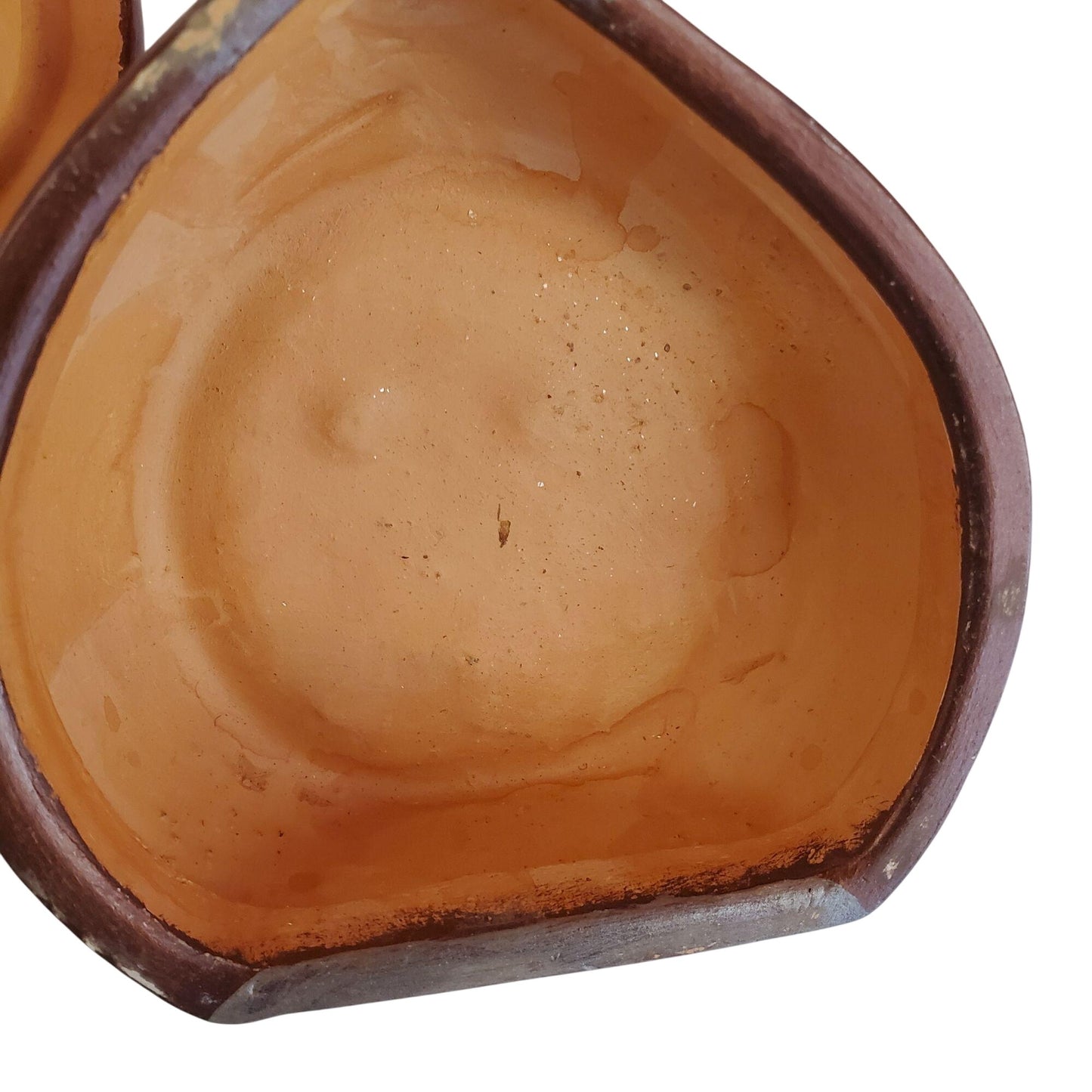 Vintage Stoneware Chestnut Jewellery Holder