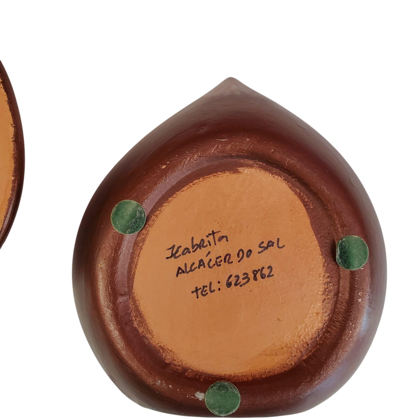 Vintage Stoneware Chestnut Jewellery Holder