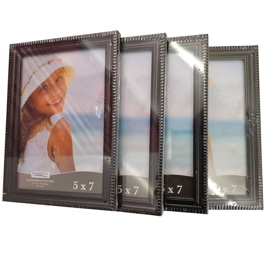 Icona Bay 5x7 Picture Frames (Black,4 Pack)