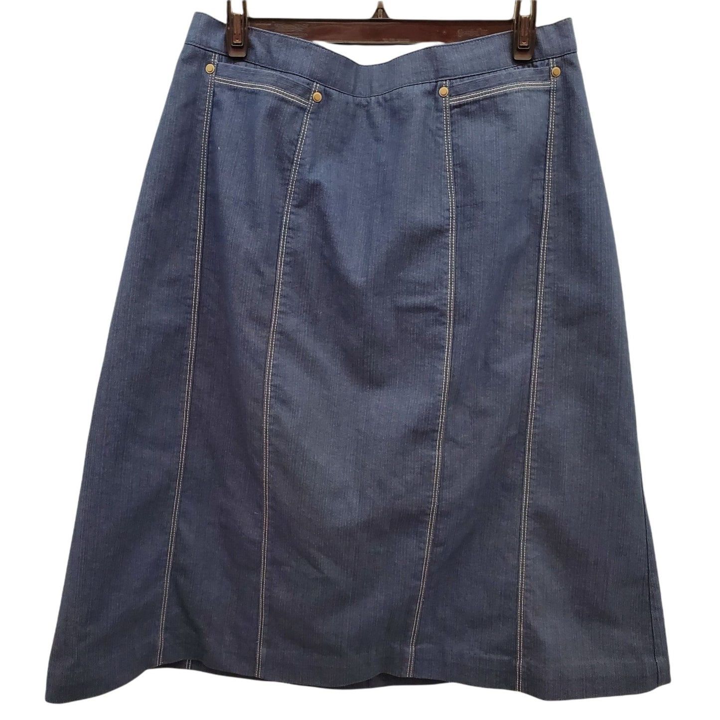 Lana Sport Woman Denim Jeans Skirt with unique front pockets