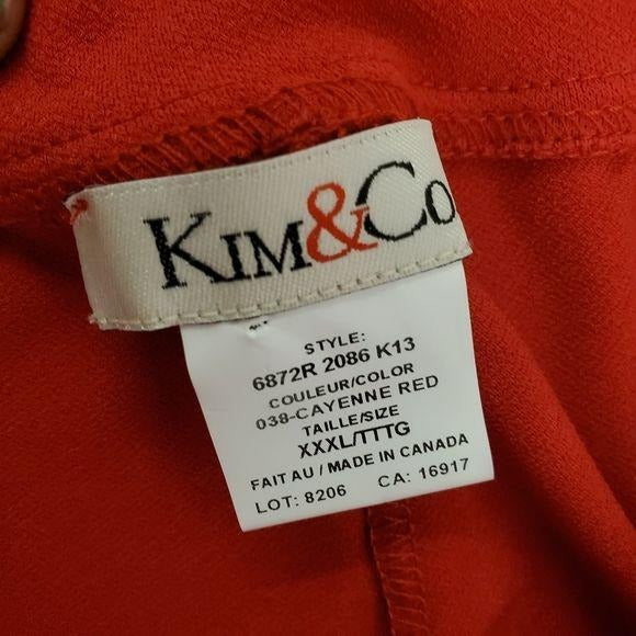 Kim & Co. | Cayenne Red Slip On Pants