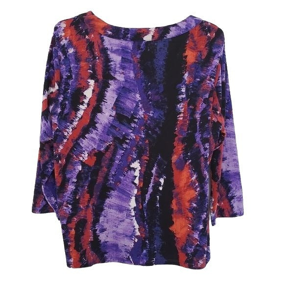 Tanjay Bold Art Print Crew Neck Blouse