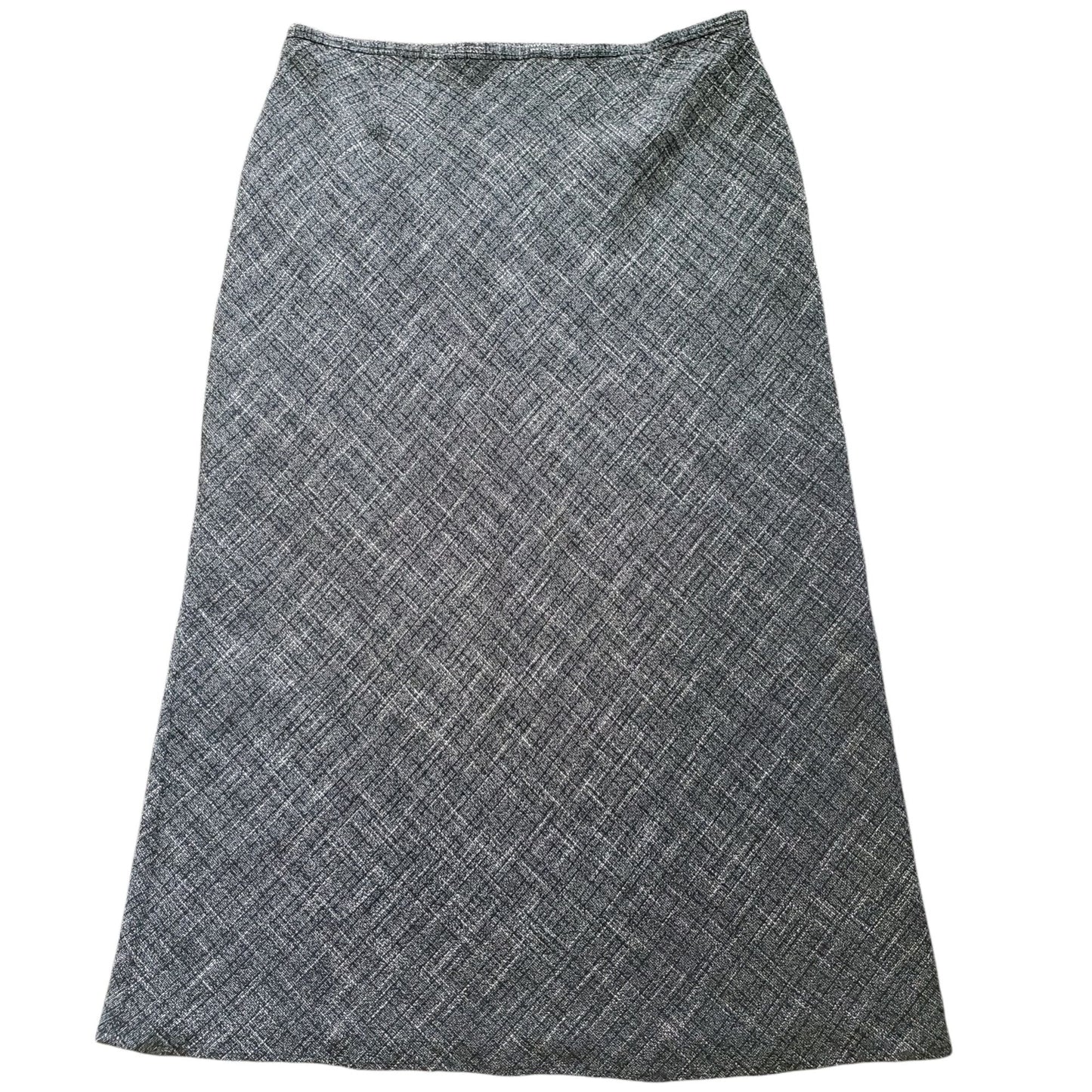 Vintage Jessica Patterned Midi A-line Skirt