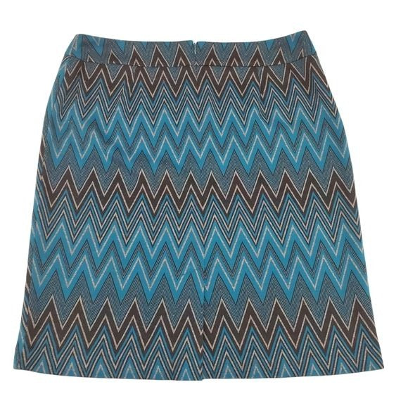 Sharagano Prism Detail Fitted Skirt