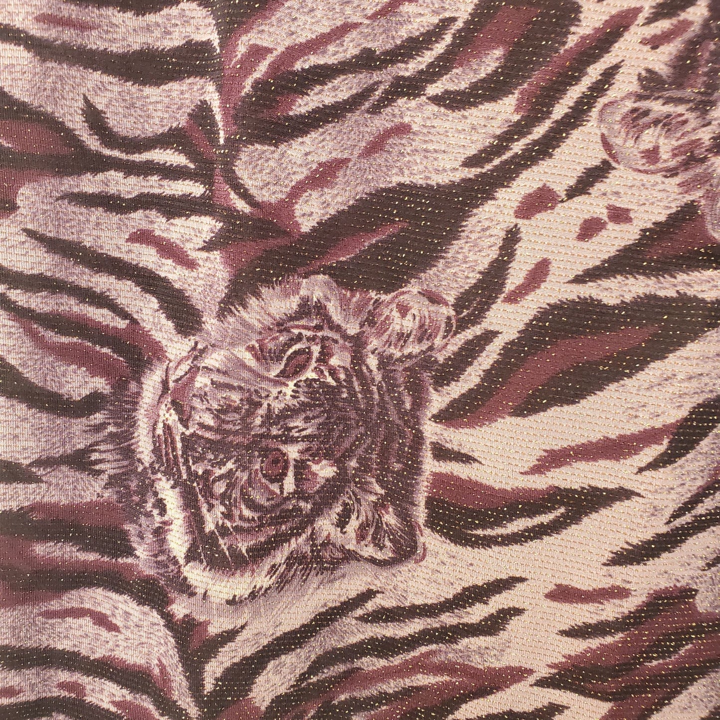 Vintage Algo Industries Ltd. Animal Print Sleeveless Blouse