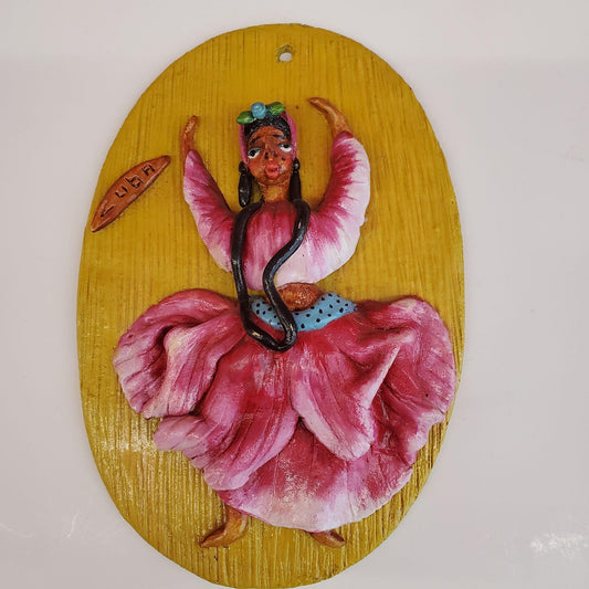 Vintage Cuba Dancing Woman Wall Decor